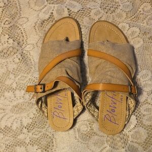 Blowfish Women's Beige and Brown Sandals